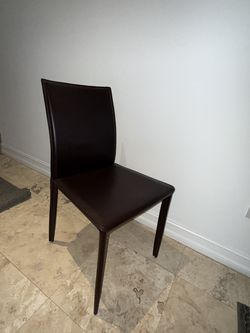 8 brown dining room chairs