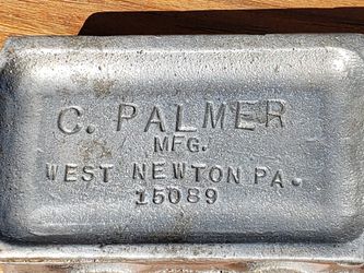Used Fishing Sinker Mold C. Palmer Mfg West Newton PA 500