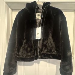 UGG Faux Fur Hooded Jacket