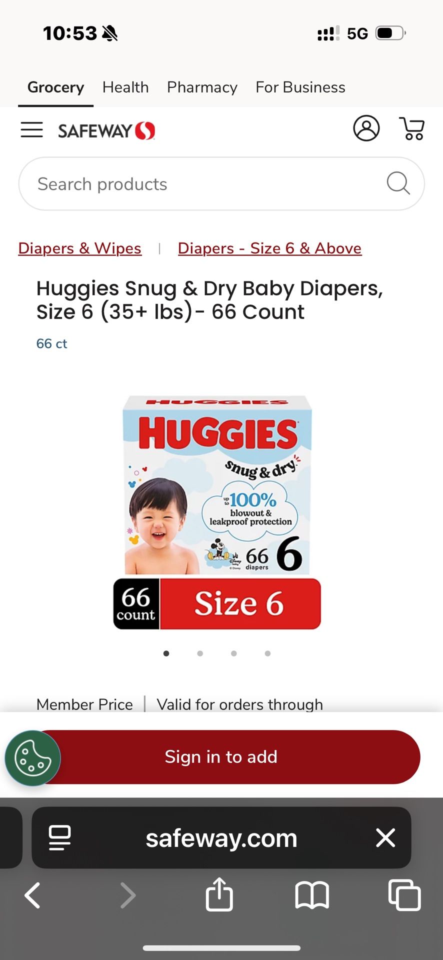 Huggies Size 6