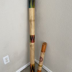 Authentic Wood Rain Sticks From Colombia