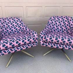 West Elm Roar & Rabbit Swivel Lounge Chairs