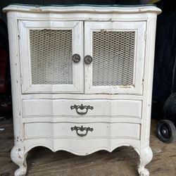 Antique Rustic Night Stand Or Side Table