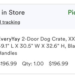 X Large Dog Crate With Two Doors