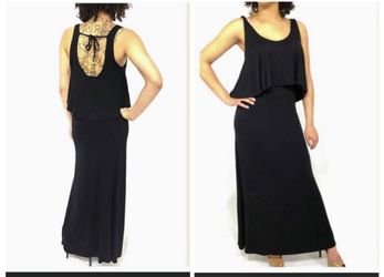 NWT Black Sleeveless Maxi Dress - Medium