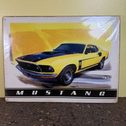 Vintage Mustang Wall Decoration
