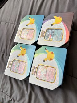 Pokémon TCG Tin Boxes – Lot of 4