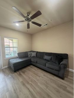 Like-New L-Shaped Gray Sofa – Must Go!
