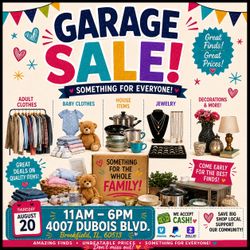 Weekday Garage sale in Brookfield IL on Thursday August 20