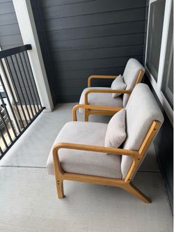 Upholstered accent chairs