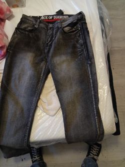 Black Ace Of Diamond Pants (36/32