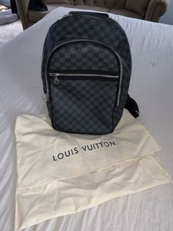 Louis Vuitton Graphite Gray Leather Backpack