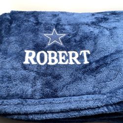 Custom Embroidered Fleece Blanket