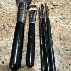 chanel makeup brush set Lot Of 5 #1, #6, #14, #19,  #27. Used