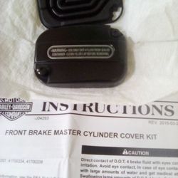 BLACK(not chrome) front master cylinder cover kit