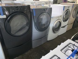 Electric dryers working perfectly with or without pedestals in excellent conditions starting from $175 & up!
