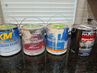 Absolutely free 4 cans nearly full paint also listed individually