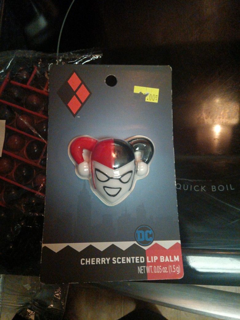 New Cherry Scented Harley Quinn Lip Balm