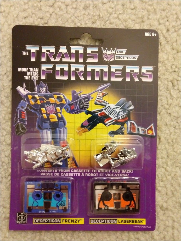 NEW Transformers: Vintage G1 Cassette Pack Frenzy, Laserbeak