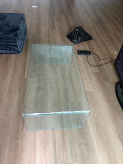 Clear Glass Coffee Table