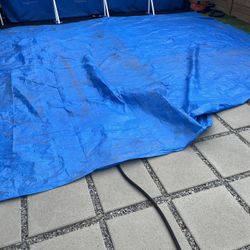 15 Foot By 12  Foot Blue Tarp