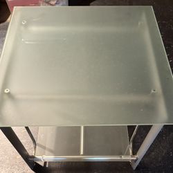FROSTED GLASS TABLE