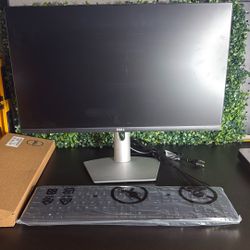 Dell Monitor S2421HS With Keyboard 