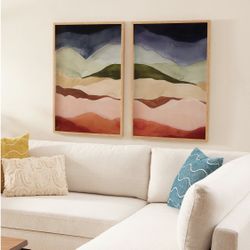 Glass Wall Art- 2 Pieces