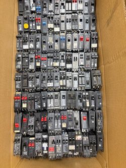 Mixed Circuit Breaker Lot – Square D, GE, Siemens, Bryant & More