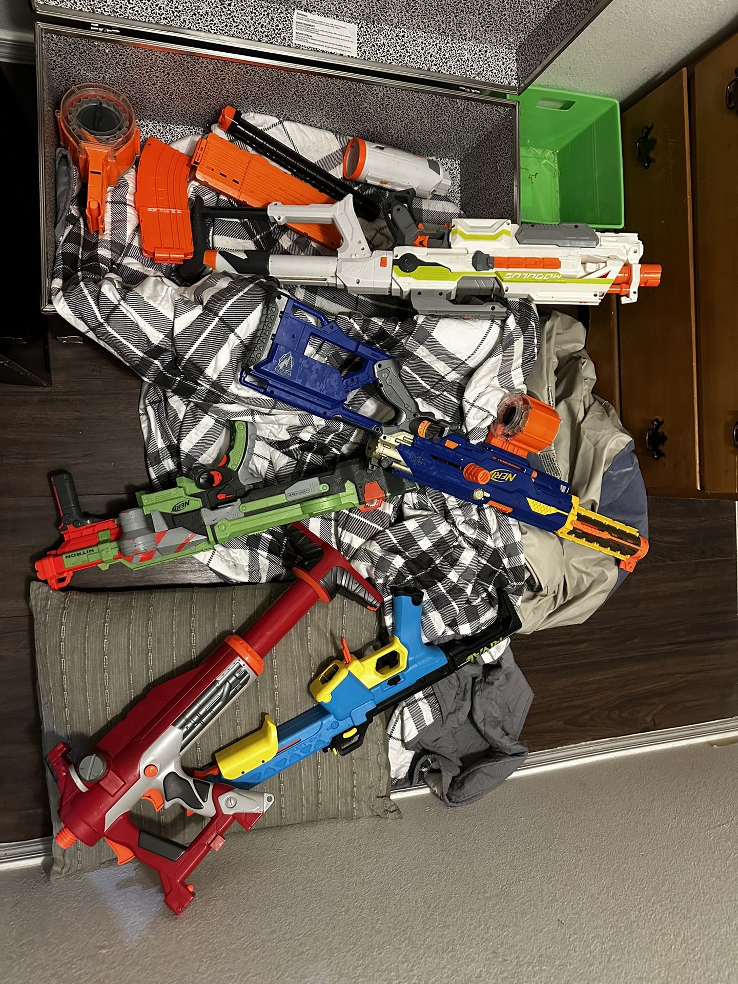 nerf guns!