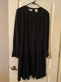 Dress -long sleeve black dress size: 10