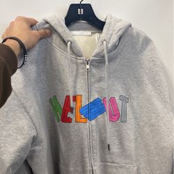 Helmut Lang Vapor Heather Hoodie Size M