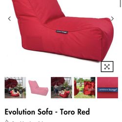 SOFA BEAN BAG “AMBIENT LOUNGE” Red- 4 Available
