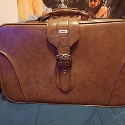 Vintage Leather Suitcase For Luggage