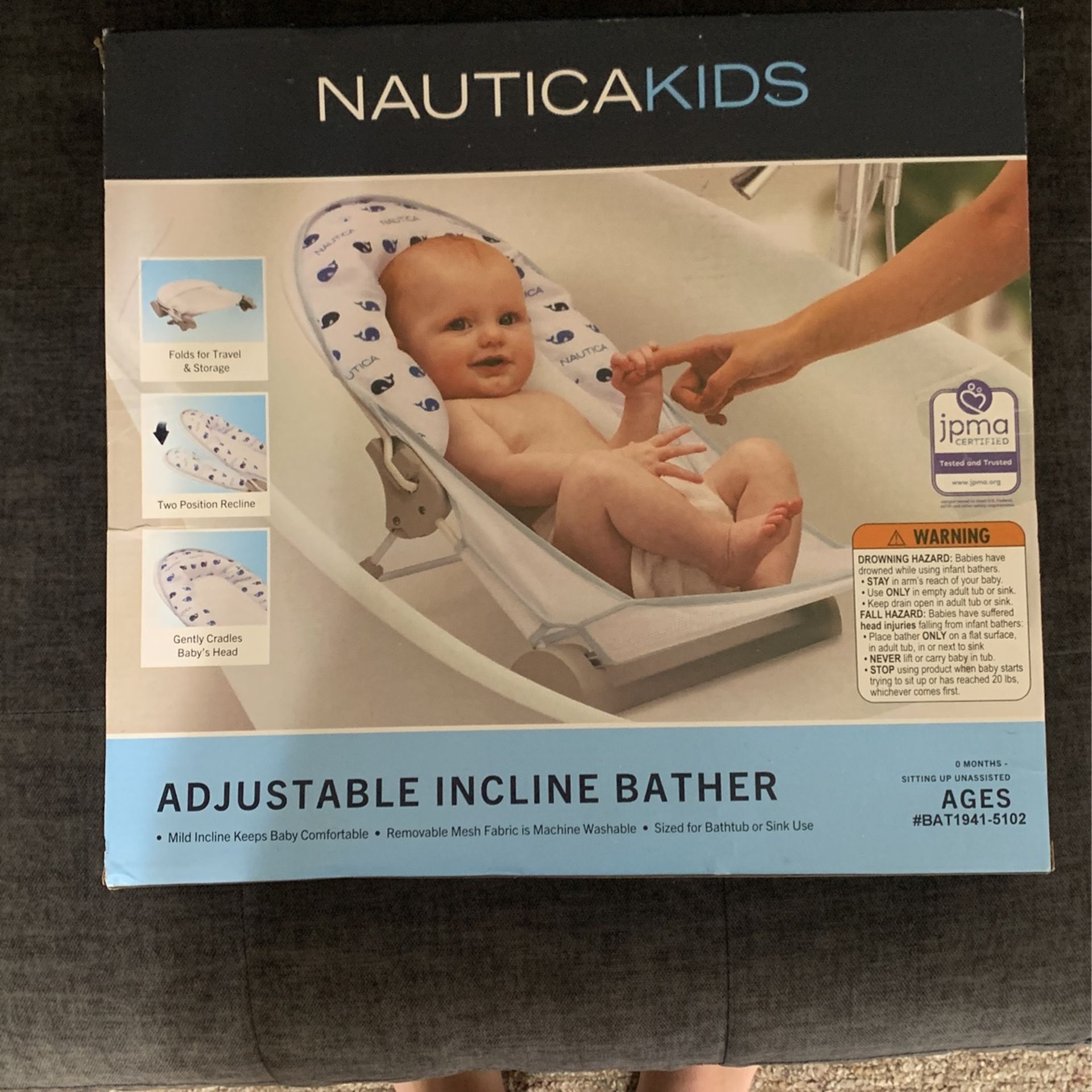 Newborn Adjustable Incline Bather ! 