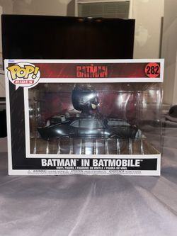 Batman In Batmoblie Action Scene Funko Pop