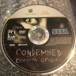 Condemned Criminal Origins Xbox 360