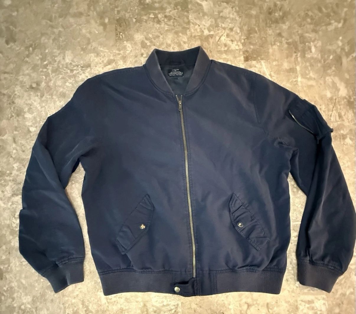 Men’s Large Jacket J Crew Authentic Outerwear Bomber Jacket
