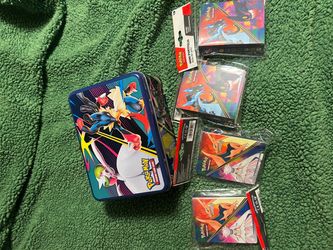 pokemon card holder lunch pail empty and mini portfolios