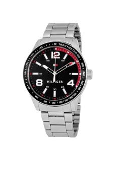 TOMMY HILFIIGER MENS WATCH SILVER BAND