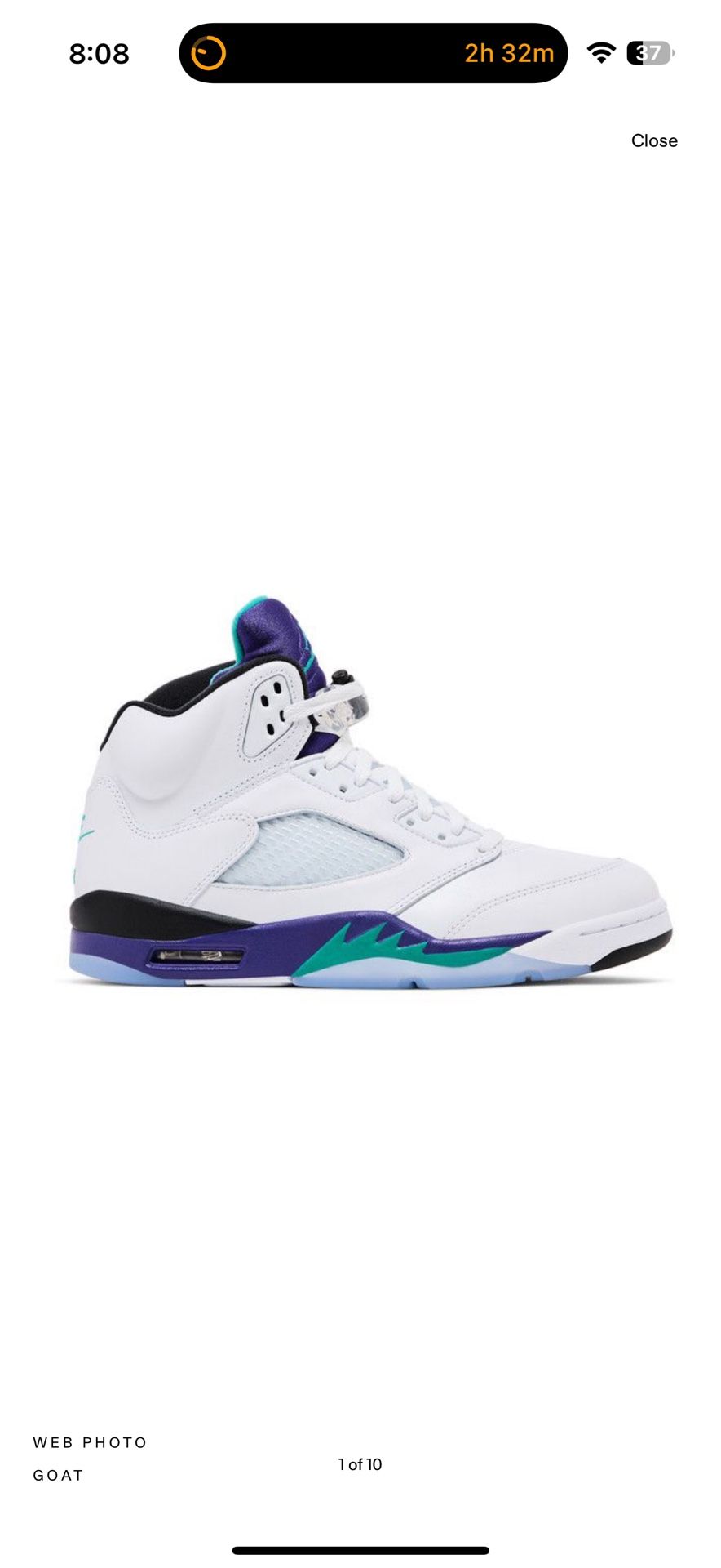 Grape Jordan 5