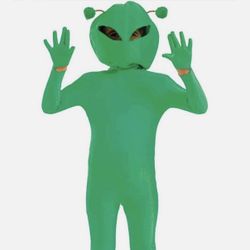 Kids Green Alien Halloween Costume NEW