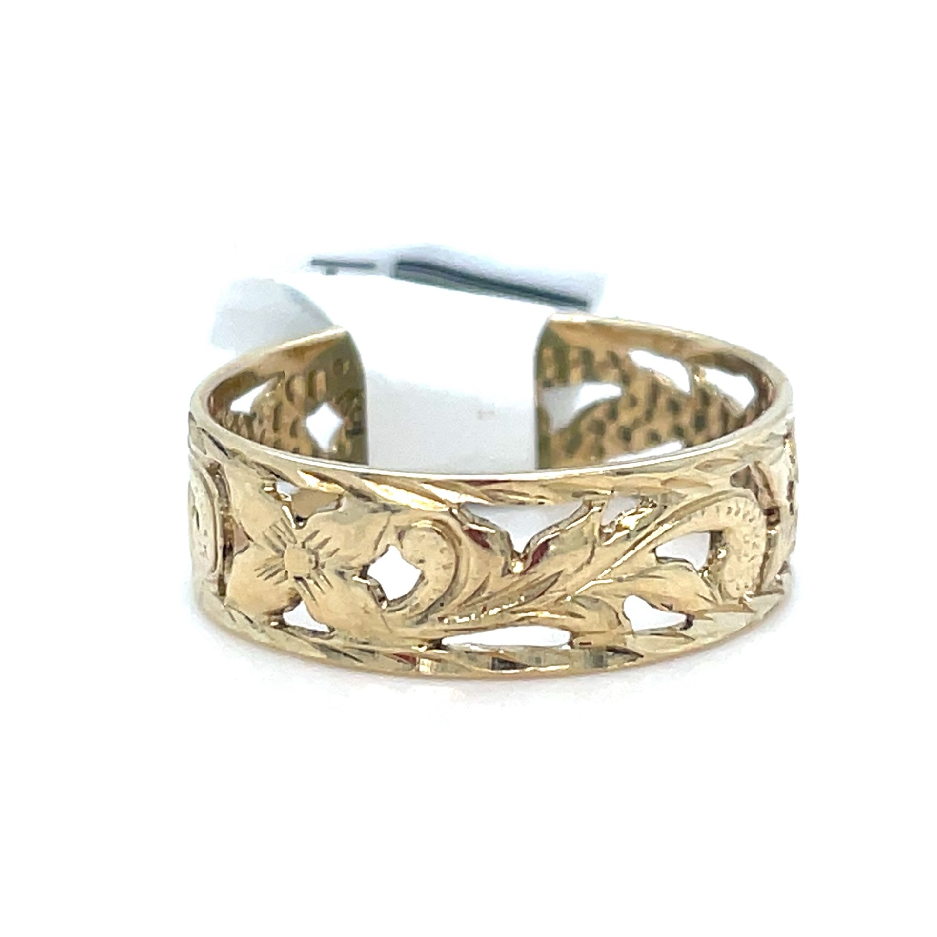 14Kt Yellow Gold Open Band Ring 2.10g Size 6.5 I-1929