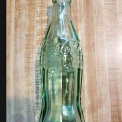 Vintage Coca Cola Green Glass Bottle Portland Oregon 6 Oz