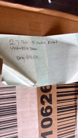 Umbrella base 27 pound round base