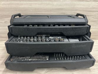 Husky 280-Piece SAE/Metric Mechanics Tool Set with Tool Box (PO1024888)