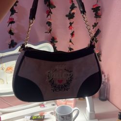 Juicy Couture Pink And Black Purse