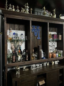 Wooden Bar Setup