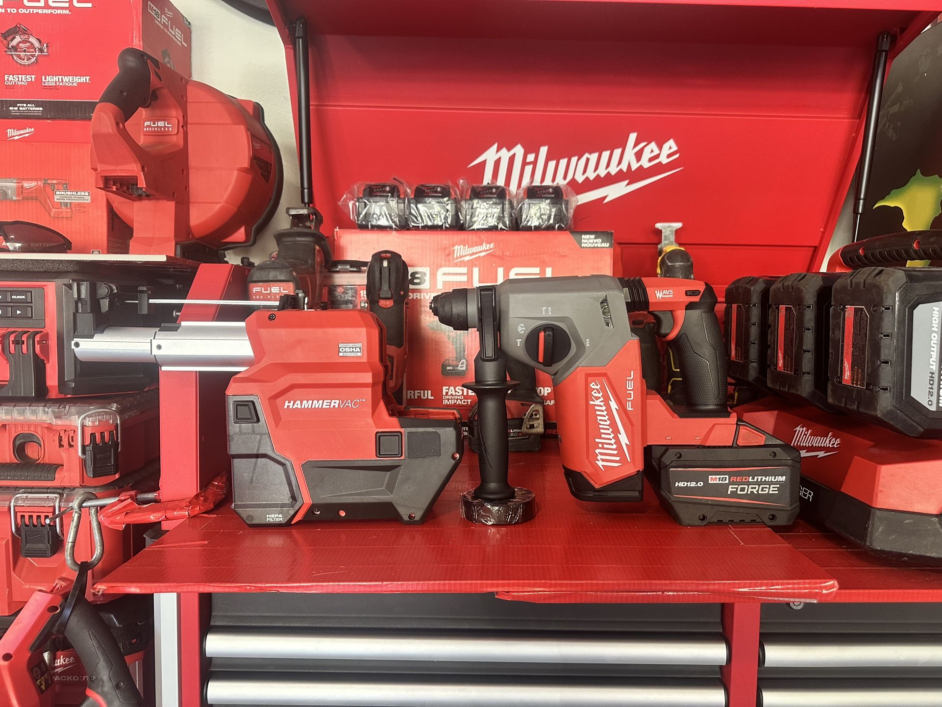 Milwaukee Roto Hammer And Hammer Vac