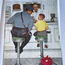 Norman Rockwell "Runaway”, 1972 Curtis Publishing CPC Print 8"x10"and two other all the same size year with add sheet 